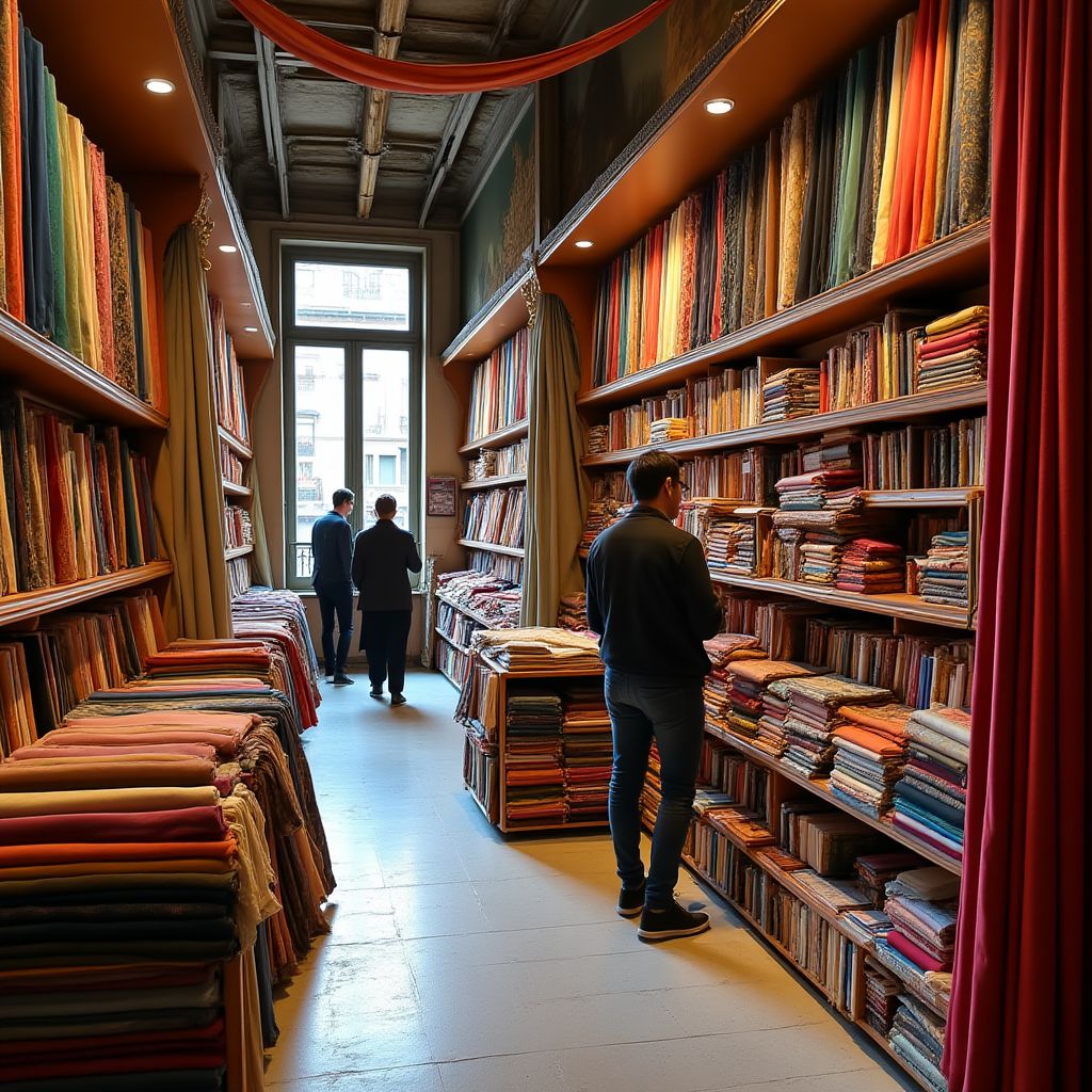Negozio di tessuti Tessitura Romana